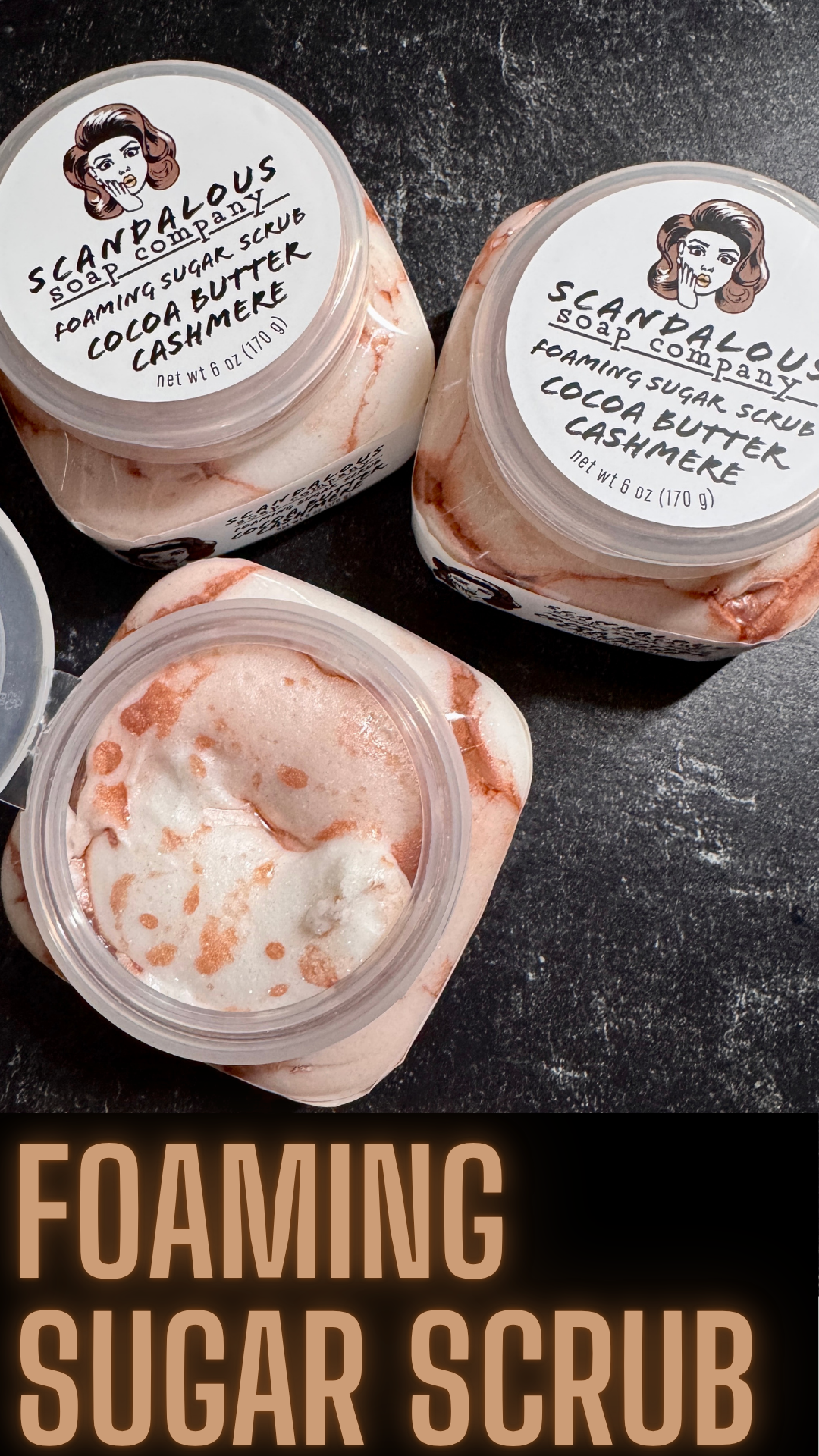 Cocoa Butter Cashmere Whipped Sugar Scrub Scandalous Soap Company