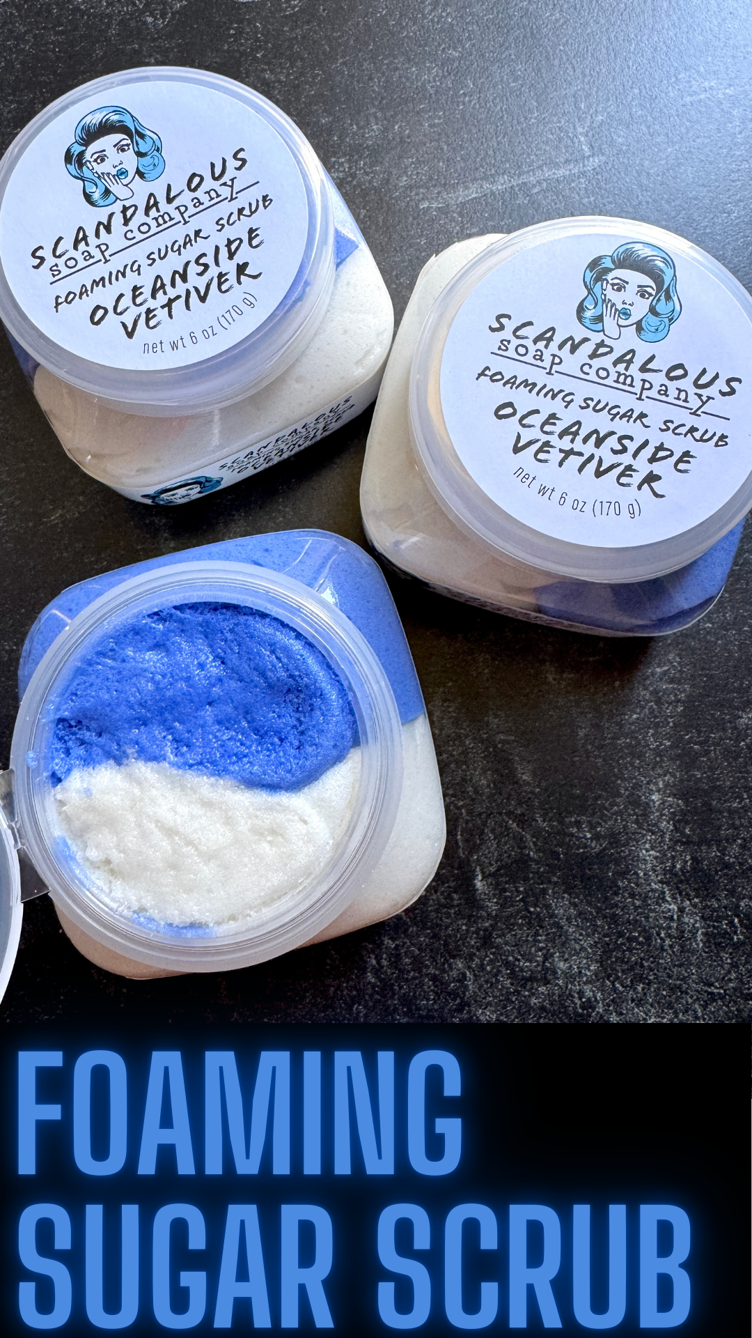 Oceanside Vetiver Foaming Sugar Scrub