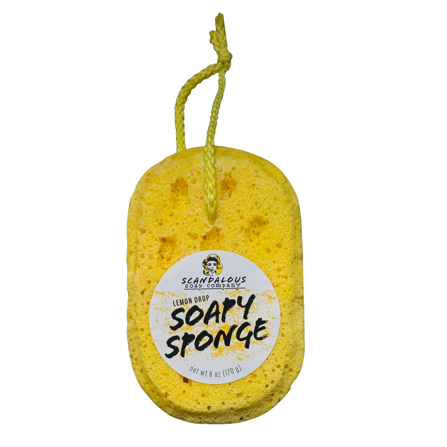 Scandalous Soap Soapy Sponge lemon drop