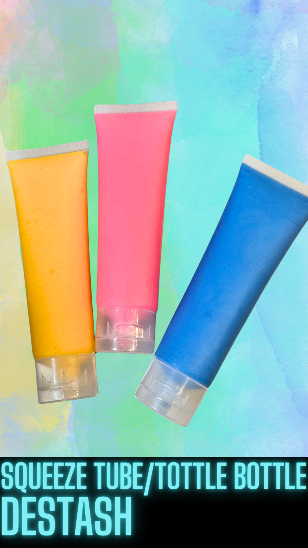 100mL Squeeze Tube / Tottle Bottle DESTASH