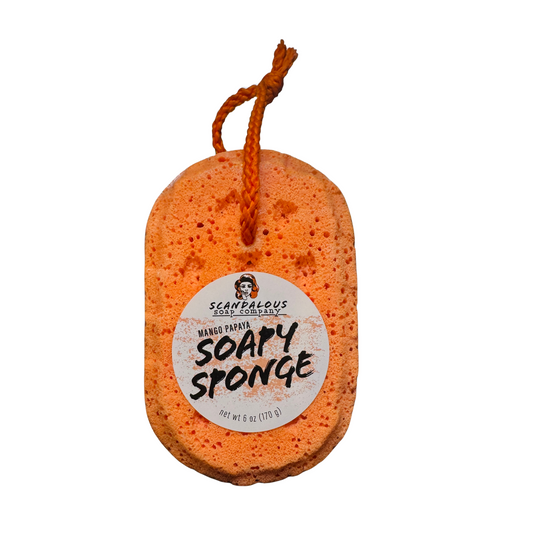 Scandalous Soap Soapy Sponge mango papaya