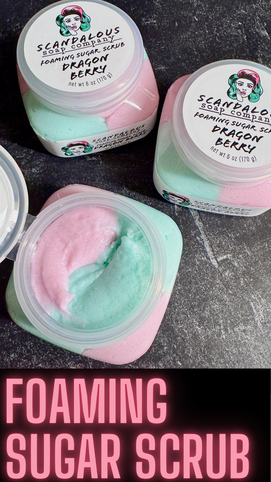 Dragon Berry Whipped Sugar Scrub Scandalous Soap Company