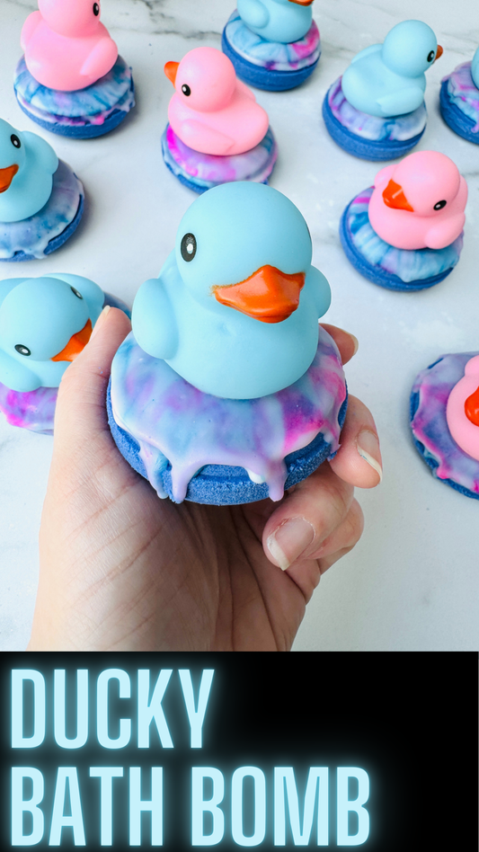 ducky bath bomb robyn french smith scandalous soap icing frosting rubber duck kids