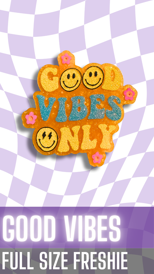 good vibes freshie air freshener