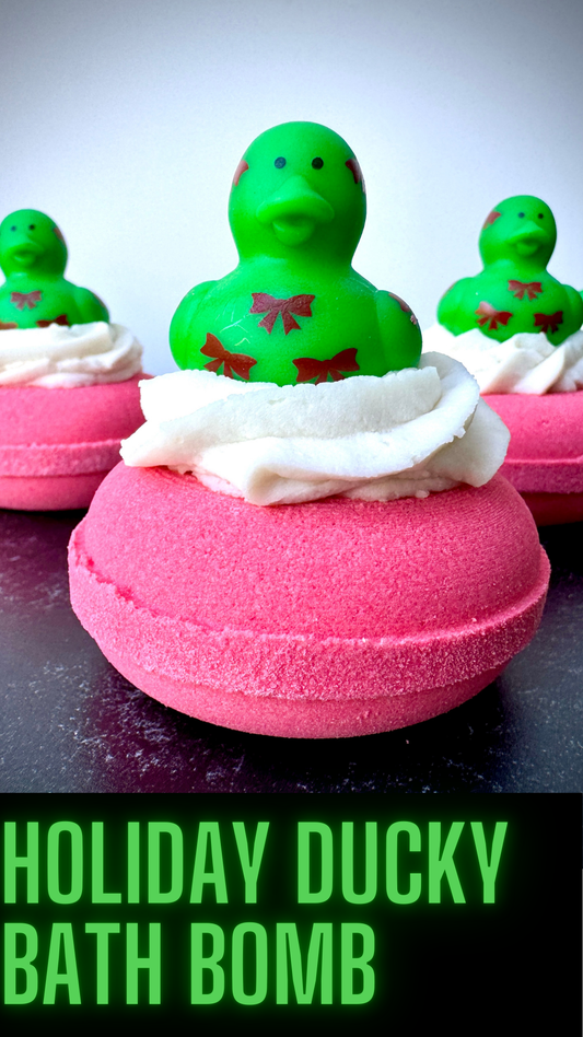 holiday Christmas rubber ducky bath bomb scandalous soap