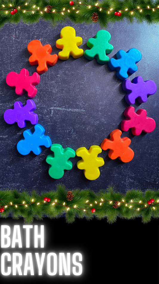 ¡Crayones de baño para diversión sensorial!