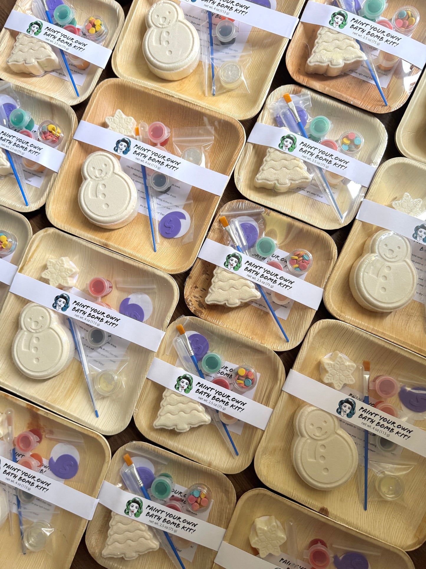 Small Paint Your Own Bath Bomb Kit