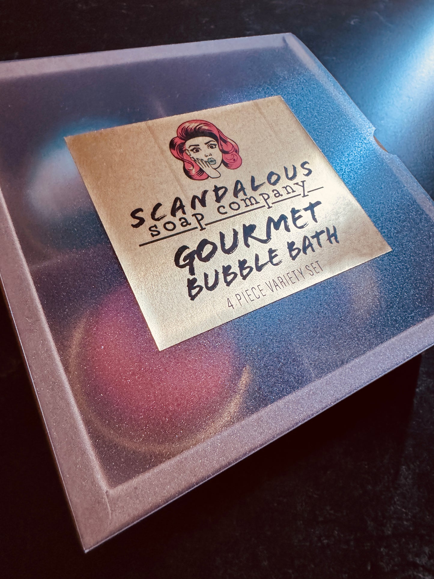 Scandalous soap gourmet bubble bath scoop christmas set