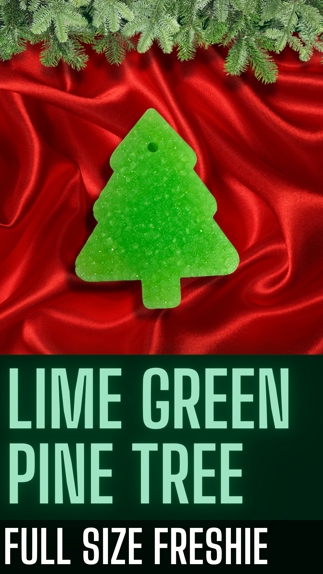 Lime Green Pine Tree Freshie