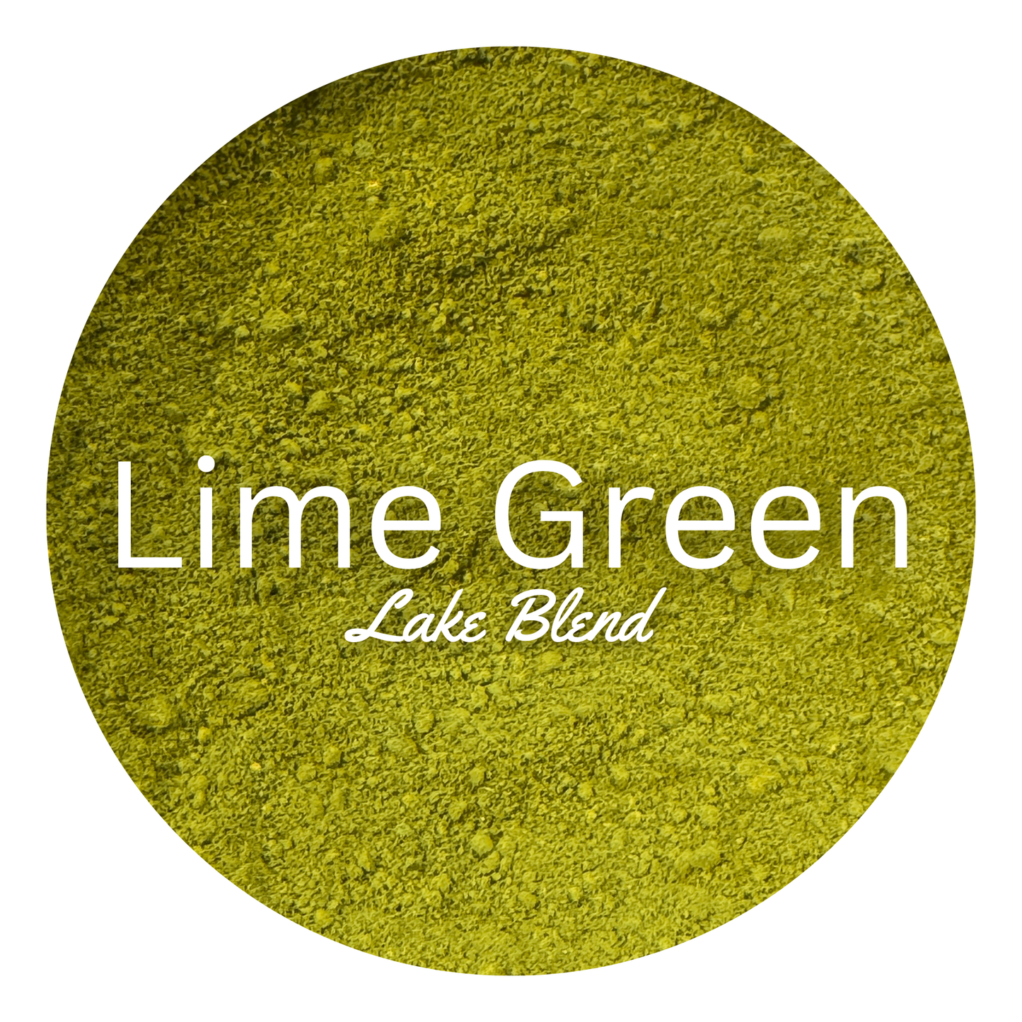 Lime green hybrid lake colorant for bath bombs by scandalous soap