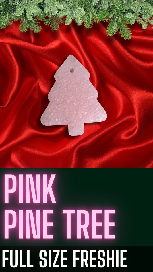 Pink Pine Tree Holiday Freshie