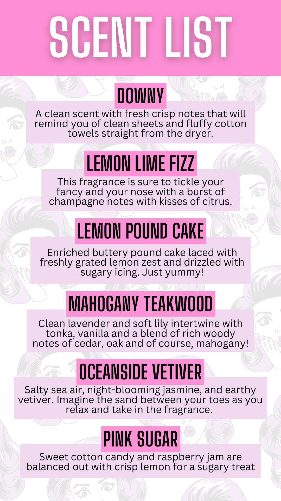 scandalous soap fragrance list 