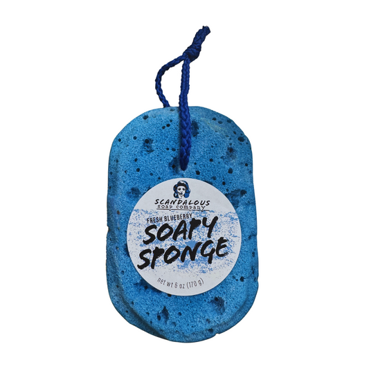 Scandalous Soap Soapy Sponge fresh blueberry