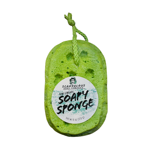 Scandalous Soap Soapy Sponge kiwi limeade