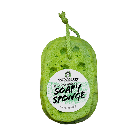 Green Apple Explosion Soapy Sponge