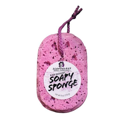 Scandalous Soap Soapy Sponge Black raspberry