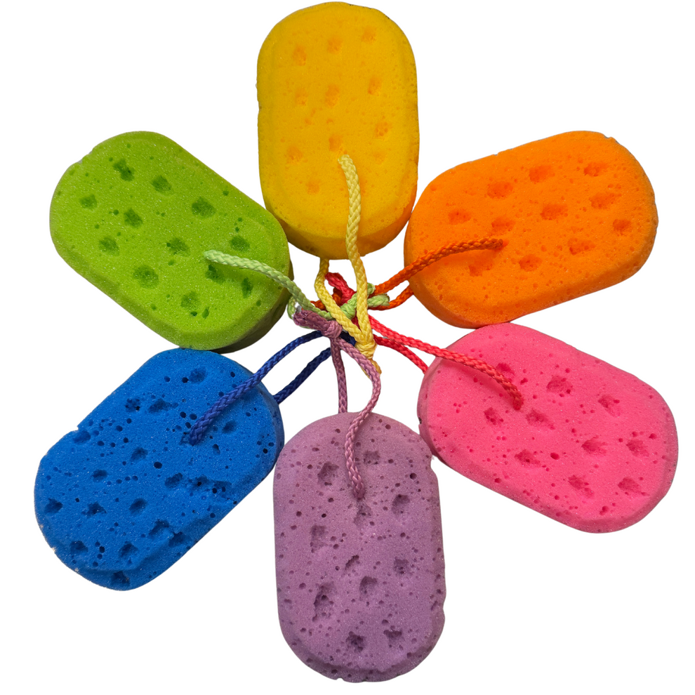 Rainbow Sponge Collection – Scandalous Soap