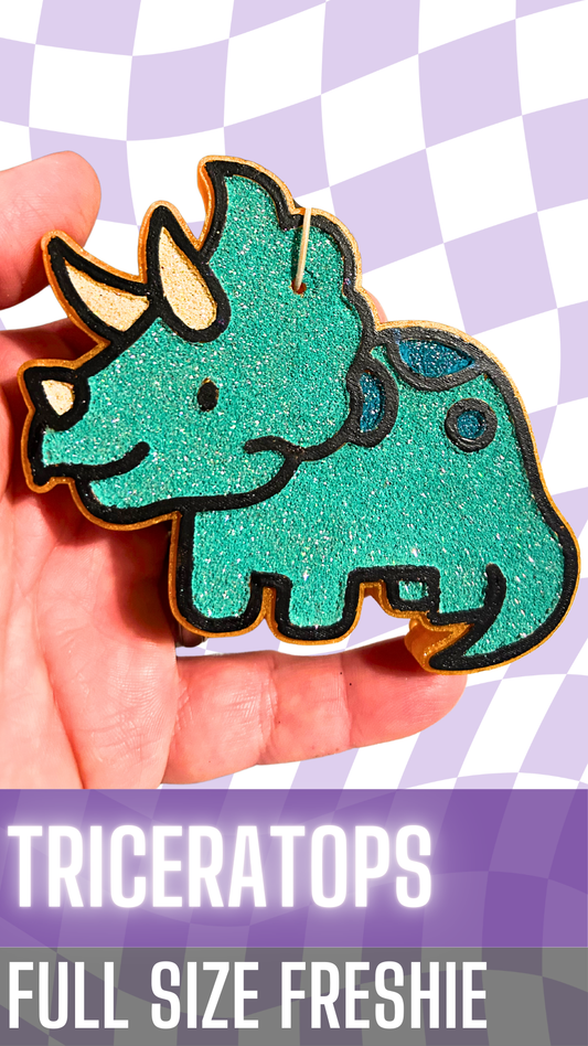 Blue Triceratops Freshie