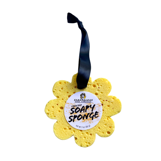 Lemon Drop Flower Soapy Sponge