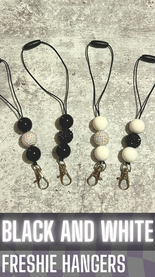 Black & White Freshie Hanger