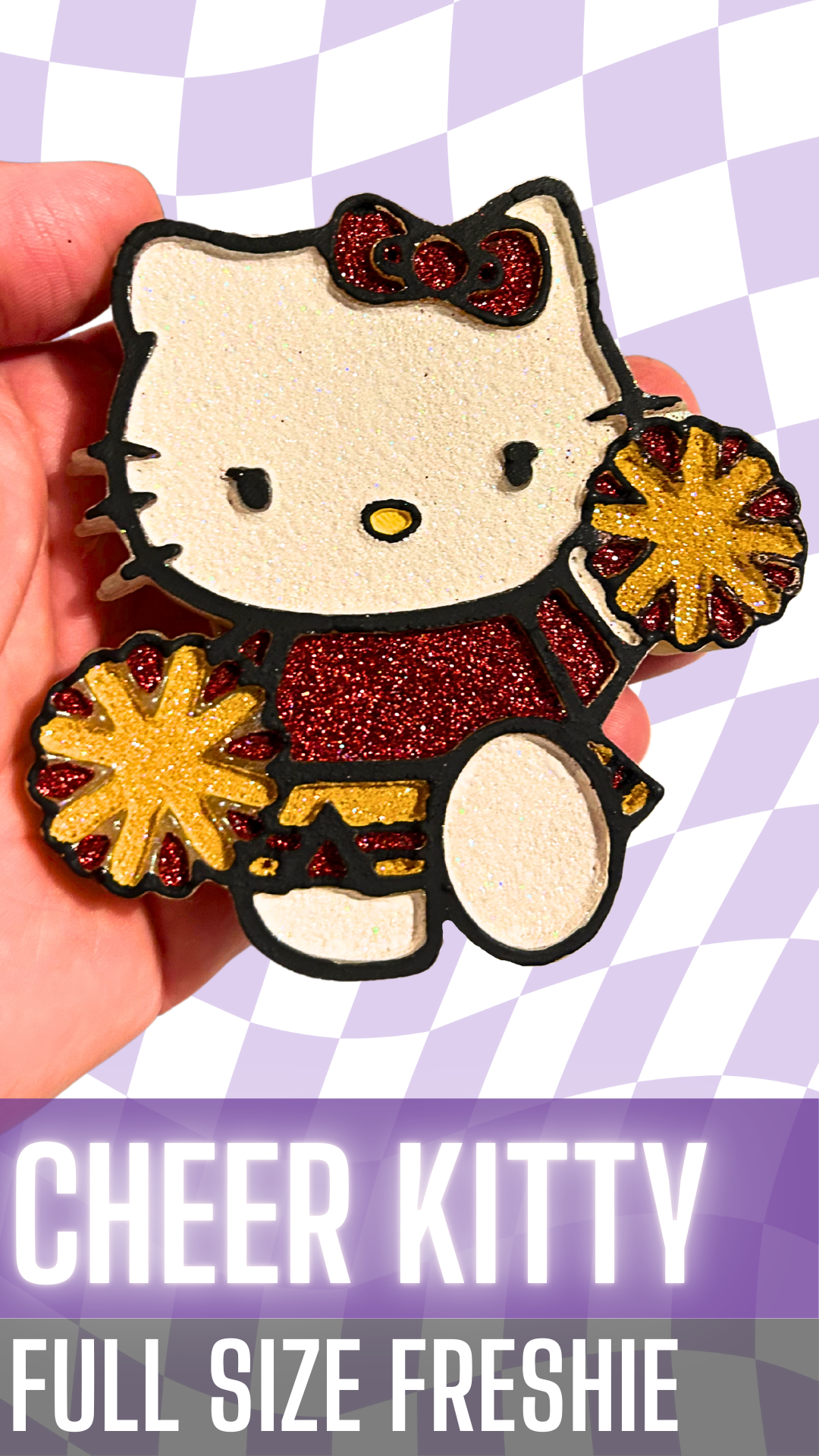 Cheer Cat Freshie
