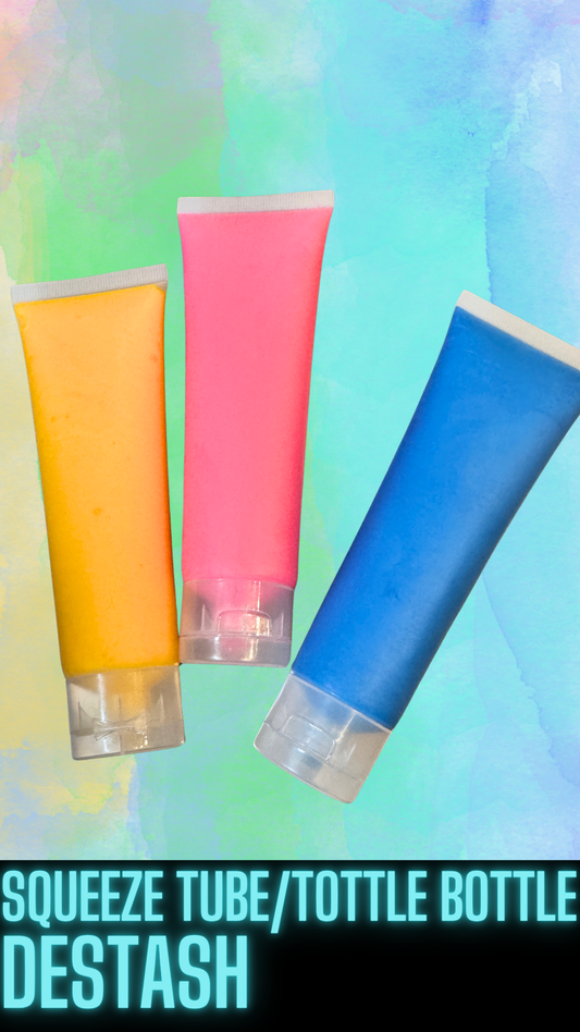 100mL Squeeze Tube / Tottle Bottle DESTASH