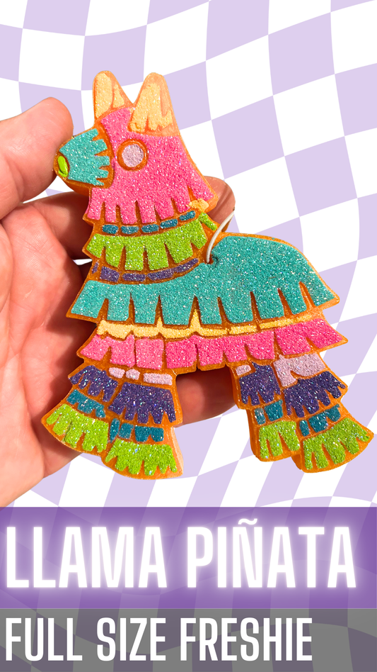 Orange Llama Piñata Freshie
