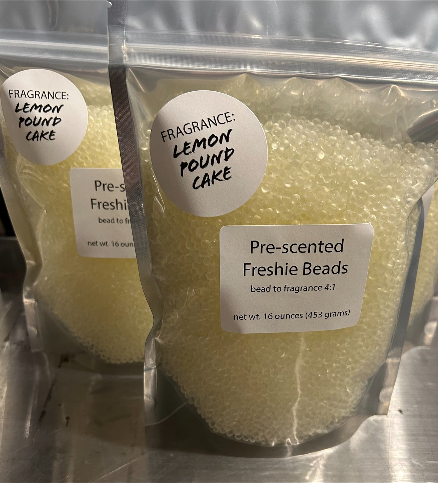 Lemon Pound Cake PRE-SCENTED Freshie Beads